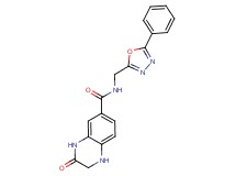 3-oxo-N-[(5-phenyl-1,3,4-oxadiazol-2-yl)methyl]-1,2,3,4-tetrahydroquinoxaline-6-carboxamide