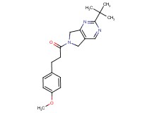 2-tert-butyl-6-[3-(4-methoxyphenyl)propanoyl]-6,7-dihydro-5H-pyrrolo[3,4-d]pyrimidine