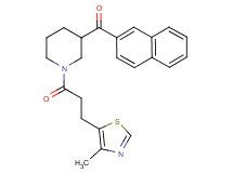 {1-[3-(4-methyl-1,3-thiazol-5-yl)propanoyl]-3-piperidinyl}(2-naphthyl)methanone