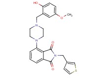 4-[4-(2-hydroxy-5-methoxybenzyl)-1-piperazinyl]-2-(3-thienylmethyl)-1H-isoindole-1,3(2H)-dione