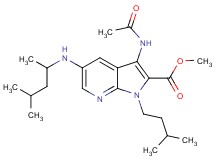 methyl 3-(acetylamino)-5-[(1,3-dimethylbutyl)amino]-1-(3-methylbutyl)-1H-pyrrolo[2,3-b]pyridine-2-carboxylate