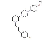 1-{1-[(2E)-3-(4-fluorophenyl)-2-propen-1-yl]-3-piperidinyl}-4-(4-methoxyphenyl)piperazine
