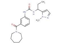 N-[3-(azepan-1-ylcarbonyl)phenyl]-N'-[1-(1-methyl-1H-pyrazol-5-yl)propyl]urea