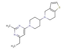 5-[1-(6-ethyl-2-methylpyrimidin-4-yl)piperidin-4-yl]-4,5,6,7-tetrahydrothieno[3,2-c]pyridine
