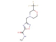 N-methyl-3-{[2-(trifluoromethyl)morpholin-4-yl]methyl}-1,2,4-oxadiazole-5-carboxamide