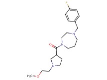1-(4-fluorobenzyl)-4-{[1-(2-methoxyethyl)-3-pyrrolidinyl]carbonyl}-1,4-diazepane