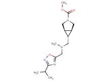 methyl (1R*,5S*,6r)-6-{[[(3-isopropyl-1,2,4-oxadiazol-5-yl)methyl](methyl)amino]methyl}-3-azabicyclo[3.1.0]hexane-3-carboxylate