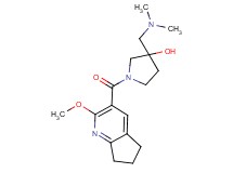 3-[(dimethylamino)methyl]-1-[(2-methoxy-6,7-dihydro-5H-cyclopenta[b]pyridin-3-yl)carbonyl]-3-pyrrolidinol