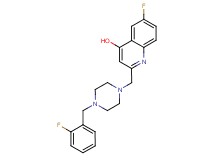 6-fluoro-2-{[4-(2-fluorobenzyl)piperazin-1-yl]methyl}quinolin-4-ol