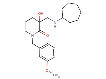 3-[(cycloheptylamino)methyl]-3-hydroxy-1-(3-methoxybenzyl)-2-piperidinone