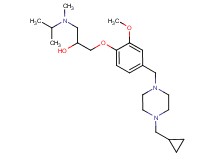 1-(4-{[4-(cyclopropylmethyl)-1-piperazinyl]methyl}-2-methoxyphenoxy)-3-[isopropyl(methyl)amino]-2-propanol