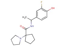 N-[1-(3-fluoro-4-hydroxyphenyl)ethyl]-1-pyrrolidin-1-ylcyclopentanecarboxamide