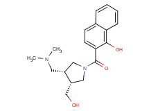 2-{[(3R*,4R*)-3-[(dimethylamino)methyl]-4-(hydroxymethyl)pyrrolidin-1-yl]carbonyl}-1-naphthol