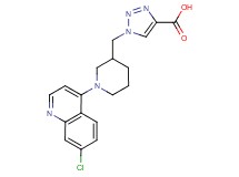 1-{[1-(7-chloroquinolin-4-yl)piperidin-3-yl]methyl}-1H-1,2,3-triazole-4-carboxylic acid