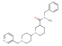 N-benzyl-N-methyl-1'-(pyridin-3-ylmethyl)-1,4'-bipiperidine-3-carboxamide