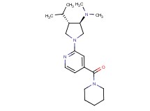 rel-(3R,4S)-4-isopropyl-N,N-dimethyl-1-[4-(1-piperidinylcarbonyl)-2-pyridinyl]-3-pyrrolidinamine dihydrochloride