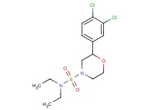 2-(3,4-dichlorophenyl)-N,N-diethylmorpholine-4-sulfonamide