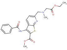 methyl 3-(benzoylamino)-6-{[(2-ethoxy-2-oxoethyl)(methyl)amino]methyl}thieno[2,3-b]pyridine-2-carboxylate