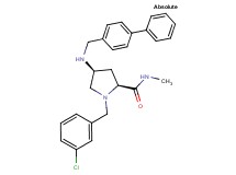 (4S)-4-[(4-biphenylylmethyl)amino]-1-(3-chlorobenzyl)-N-methyl-L-prolinamide