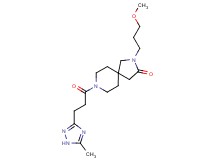 2-(3-methoxypropyl)-8-[3-(5-methyl-1H-1,2,4-triazol-3-yl)propanoyl]-2,8-diazaspiro[4.5]decan-3-one