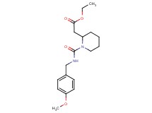ethyl (1-{[(4-methoxybenzyl)amino]carbonyl}-2-piperidinyl)acetate