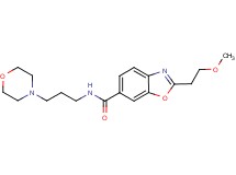 2-(2-methoxyethyl)-N-[3-(4-morpholinyl)propyl]-1,3-benzoxazole-6-carboxamide