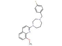 2-[4-(4-fluorobenzyl)-1,4-diazepan-1-yl]-8-methoxyquinoline