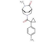 (1S*,5R*)-6-methyl-3-{[1-(4-methylphenyl)cyclopropyl]carbonyl}-3,6-diazabicyclo[3.2.2]nonan-7-one