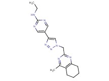 N-ethyl-5-{1-[(4-methyl-5,6,7,8-tetrahydroquinazolin-2-yl)methyl]-1H-1,2,3-triazol-4-yl}pyrimidin-2-amine