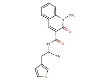 1-methyl-N-[1-methyl-2-(3-thienyl)ethyl]-2-oxo-1,2-dihydroquinoline-3-carboxamide