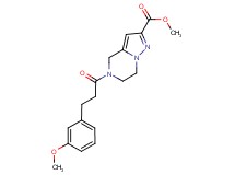methyl 5-[3-(3-methoxyphenyl)propanoyl]-4,5,6,7-tetrahydropyrazolo[1,5-a]pyrazine-2-carboxylate