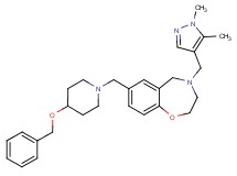 7-{[4-(benzyloxy)-1-piperidinyl]methyl}-4-[(1,5-dimethyl-1H-pyrazol-4-yl)methyl]-2,3,4,5-tetrahydro-1,4-benzoxazepine
