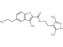 N-[2-(3,5-dimethyl-1H-pyrazol-4-yl)ethyl]-3-methyl-5-propyl-1-benzofuran-2-carboxamide