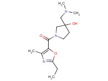 3-[(dimethylamino)methyl]-1-[(2-ethyl-4-methyl-1,3-oxazol-5-yl)carbonyl]-3-pyrrolidinol