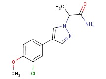 2-[4-(3-chloro-4-methoxyphenyl)-1H-pyrazol-1-yl]propanamide