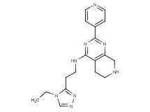 N-[2-(4-ethyl-4H-1,2,4-triazol-3-yl)ethyl]-2-pyridin-4-yl-5,6,7,8-tetrahydropyrido[3,4-d]pyrimidin-4-amine