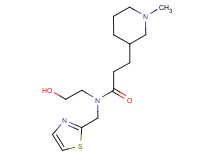 N-(2-hydroxyethyl)-3-(1-methyl-3-piperidinyl)-N-(1,3-thiazol-2-ylmethyl)propanamide