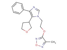 3-methyl-4-{2-[4-phenyl-5-(tetrahydrofuran-3-yl)-1H-imidazol-1-yl]ethoxy}-1,2,5-oxadiazole