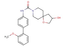 3-hydroxy-N-(2'-methoxybiphenyl-4-yl)-1-oxa-8-azaspiro[4.5]decane-8-carboxamide