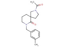 2-acetyl-7-(3-methylbenzyl)-2,7-diazaspiro[4.5]decan-6-one