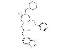 4-[3-(1,3-benzodioxol-5-yl)-2-methylpropyl]-6-(4-pyridinylmethoxy)-1-(tetrahydro-2H-pyran-4-ylmethyl)-1,4-diazepan-2-one