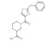 4-[(2-benzyl-1,3-thiazol-4-yl)carbonyl]-2-morpholinecarboxamide