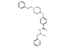 N-[1-methyl-2-(2-pyridinyl)ethyl]-4-{[1-(2-phenylethyl)-4-piperidinyl]oxy}benzamide