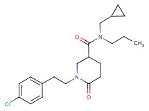 1-[2-(4-chlorophenyl)ethyl]-N-(cyclopropylmethyl)-6-oxo-N-propyl-3-piperidinecarboxamide