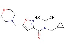 N-(cyclopropylmethyl)-N-isopropyl-5-(morpholin-4-ylmethyl)isoxazole-3-carboxamide