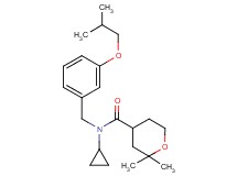 N-cyclopropyl-N-(3-isobutoxybenzyl)-2,2-dimethyltetrahydro-2H-pyran-4-carboxamide