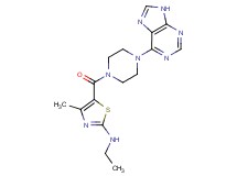 N-ethyl-4-methyl-5-{[4-(9H-purin-6-yl)piperazin-1-yl]carbonyl}-1,3-thiazol-2-amine