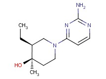 (3S*,4R*)-1-(2-aminopyrimidin-4-yl)-3-ethyl-4-methylpiperidin-4-ol