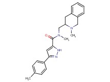 N-methyl-3-(4-methylphenyl)-N-[(2-methyl-1,2,3,4-tetrahydro-3-isoquinolinyl)methyl]-1H-pyrazole-5-carboxamide