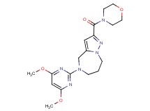 5-(4,6-dimethoxypyrimidin-2-yl)-2-(morpholin-4-ylcarbonyl)-5,6,7,8-tetrahydro-4H-pyrazolo[1,5-a][1,4]diazepine